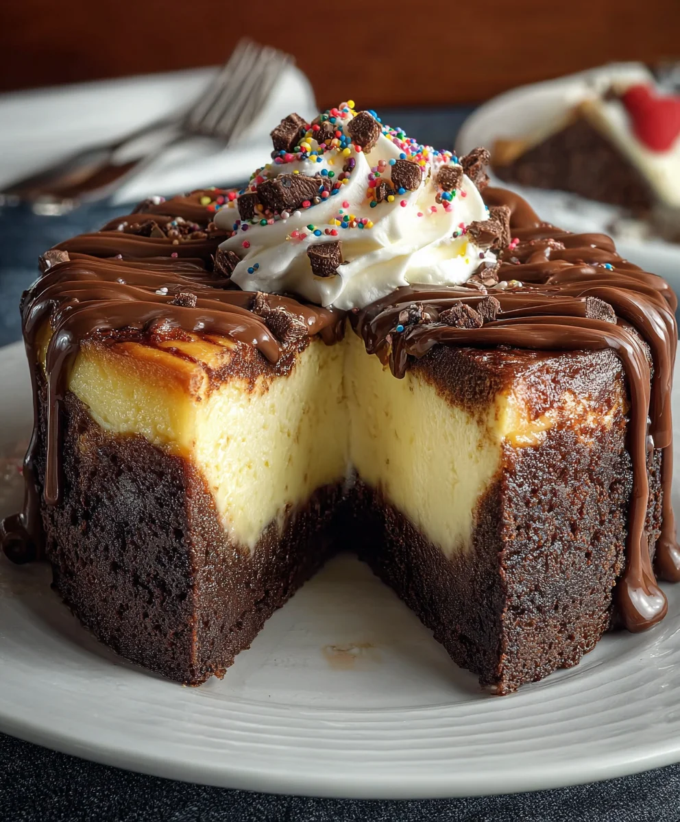 Brownie Cheesecake Birthday Cake – Your Dream Dessert!