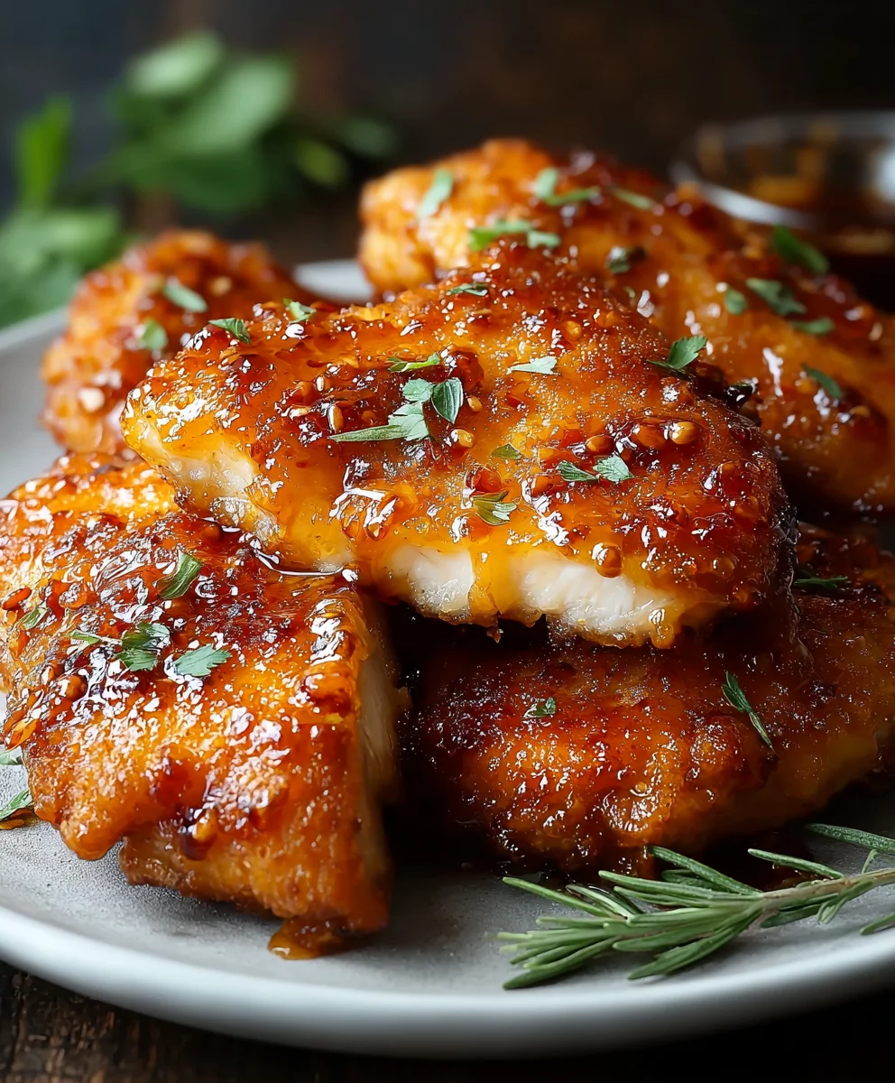 Crispy Baked Hot Honey Chicken