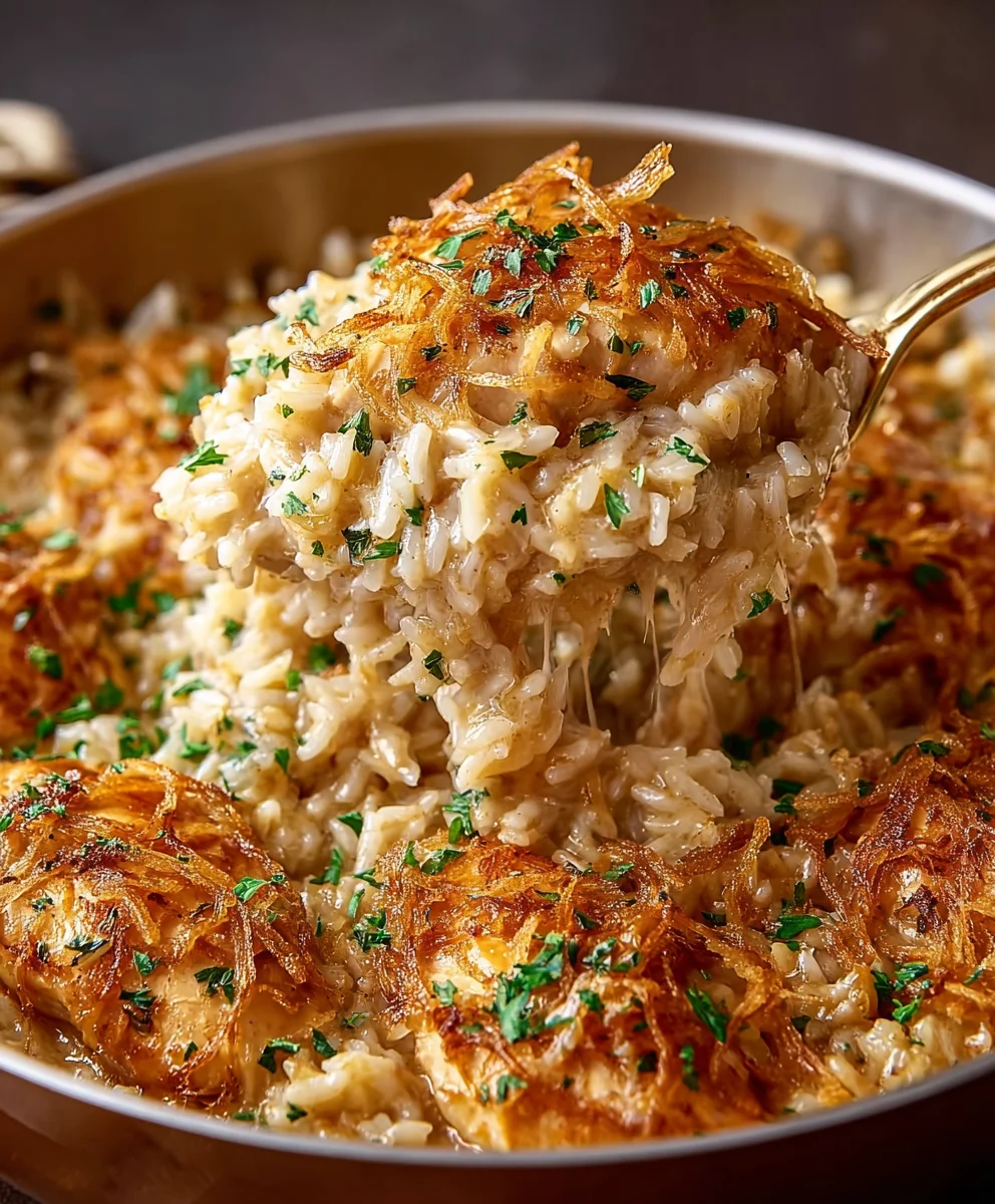 French Onion Chicken Rice: Ultimate Comfort Food Dinner