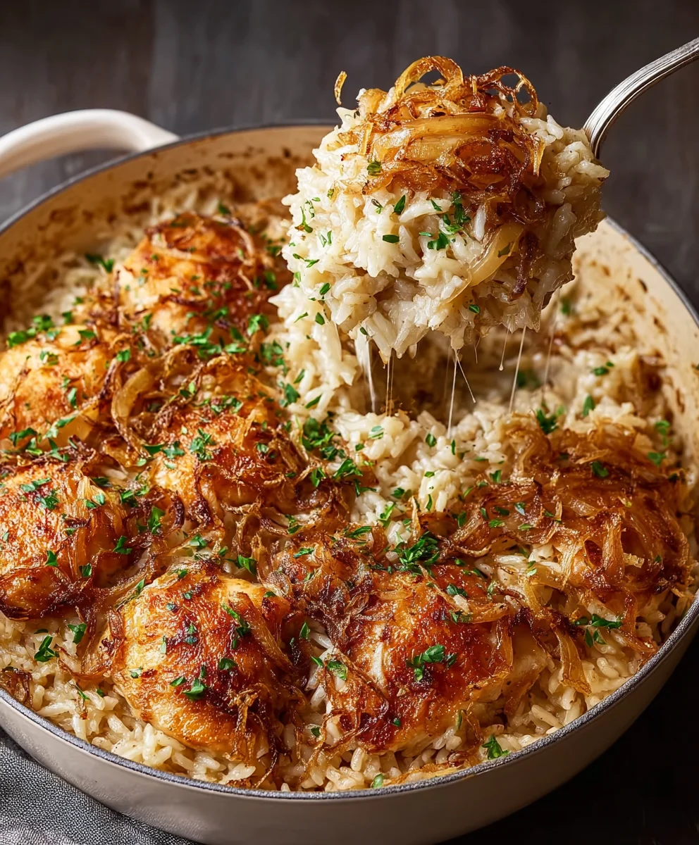 French Onion Chicken Rice: Ultimate Comfort Food Dinner