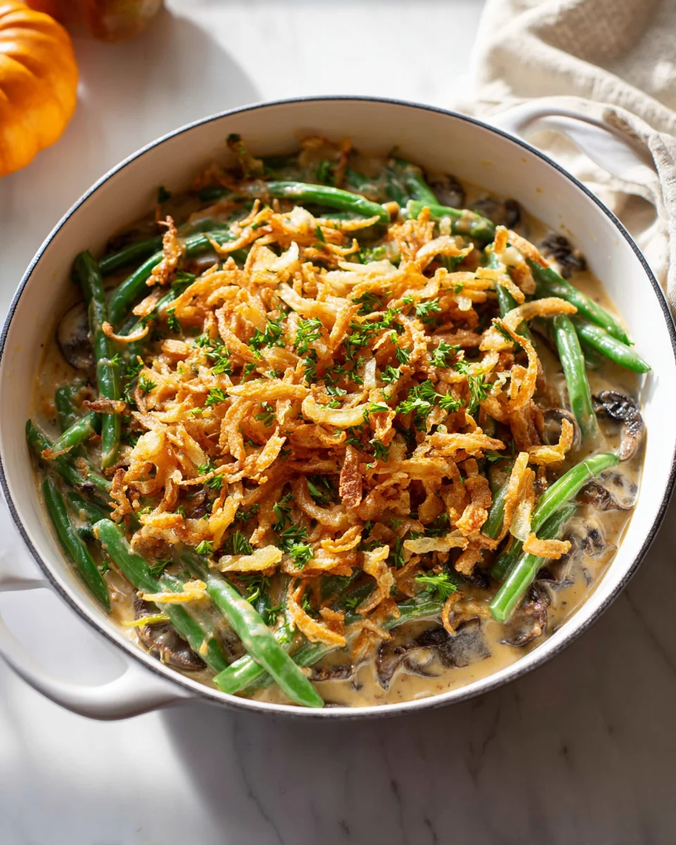 Delicious Vegan Green Bean Casserole for Every Occasion!