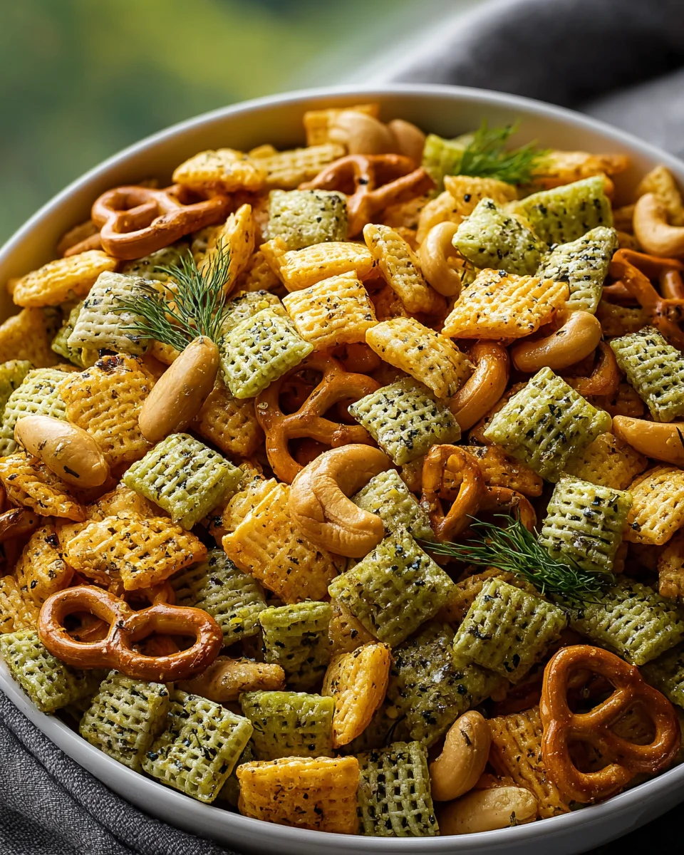 Delicious Dill Pickle Chex Mix Recipe for Snack Lovers!