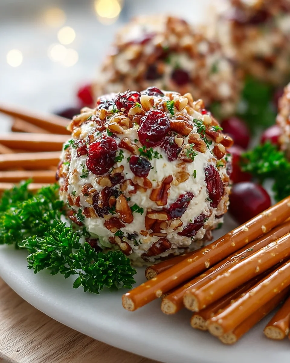 Cranberry Pecan Cheese Ball: Festive Party Appetizer!