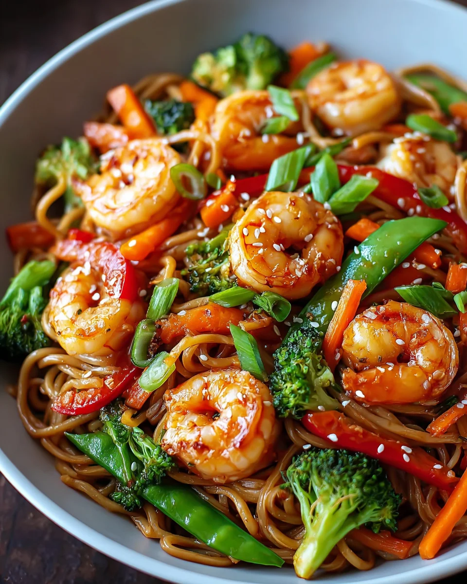 Delicious Shrimp Stir Fry With Noodles - Quick & Easy Recipe