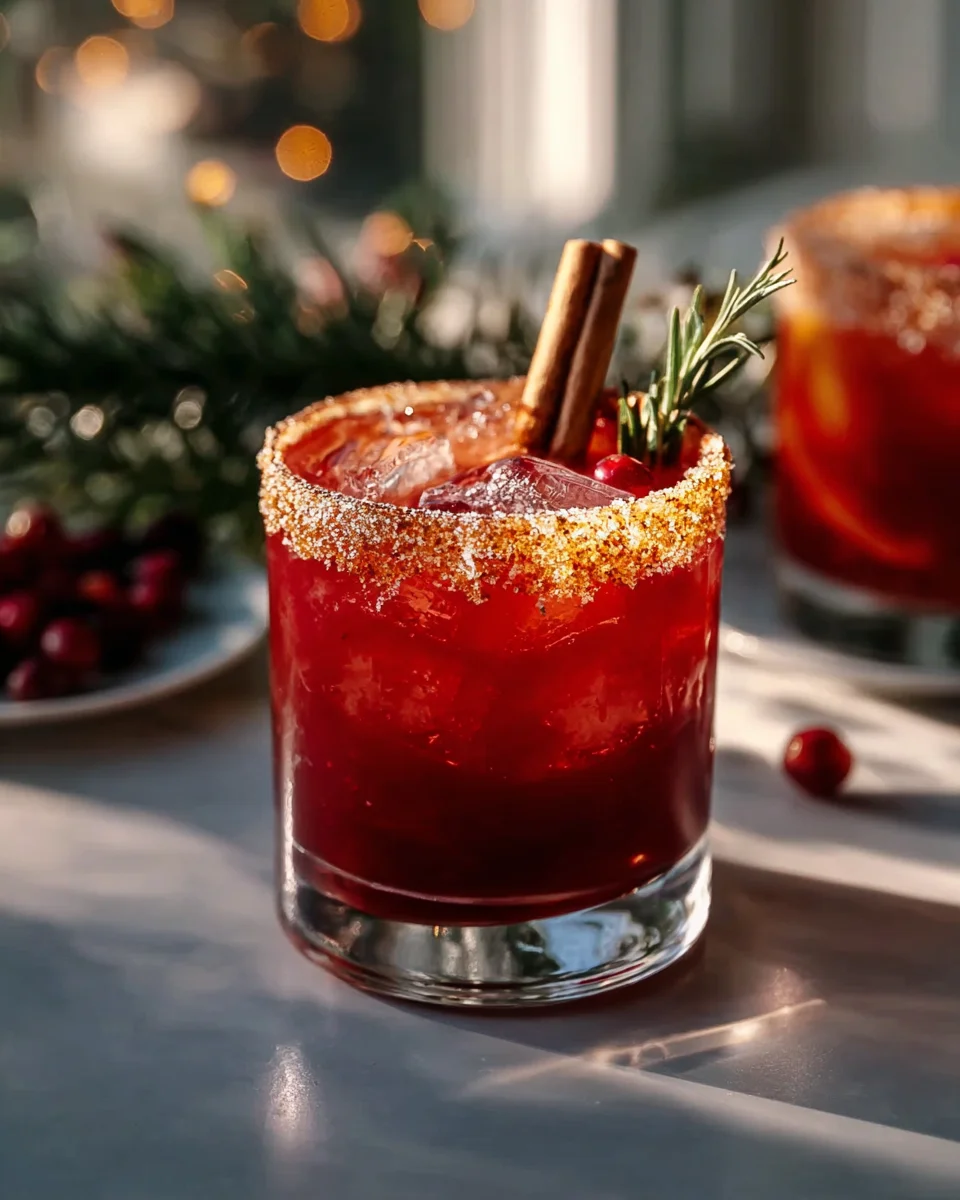 Spiced Christmas Margarita: A Festive Non-Alcoholic Twist!