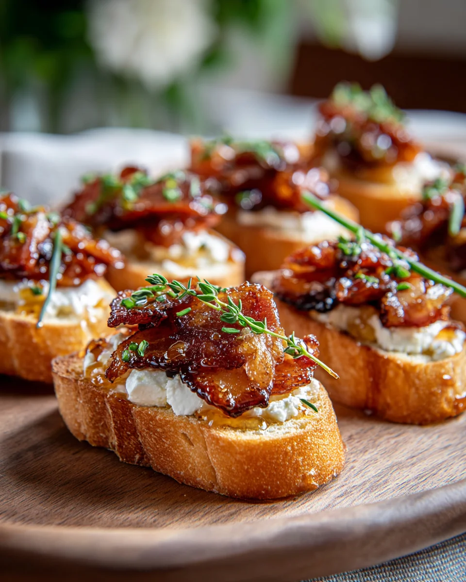 Million Dollar Beef Bacon Crostini: A Luxurious Appetizer