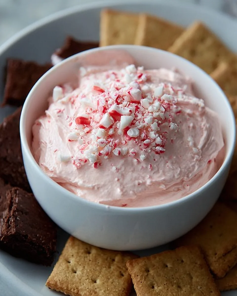 Indulgent Candy Cane Kiss Marshmallow Dip Delight!