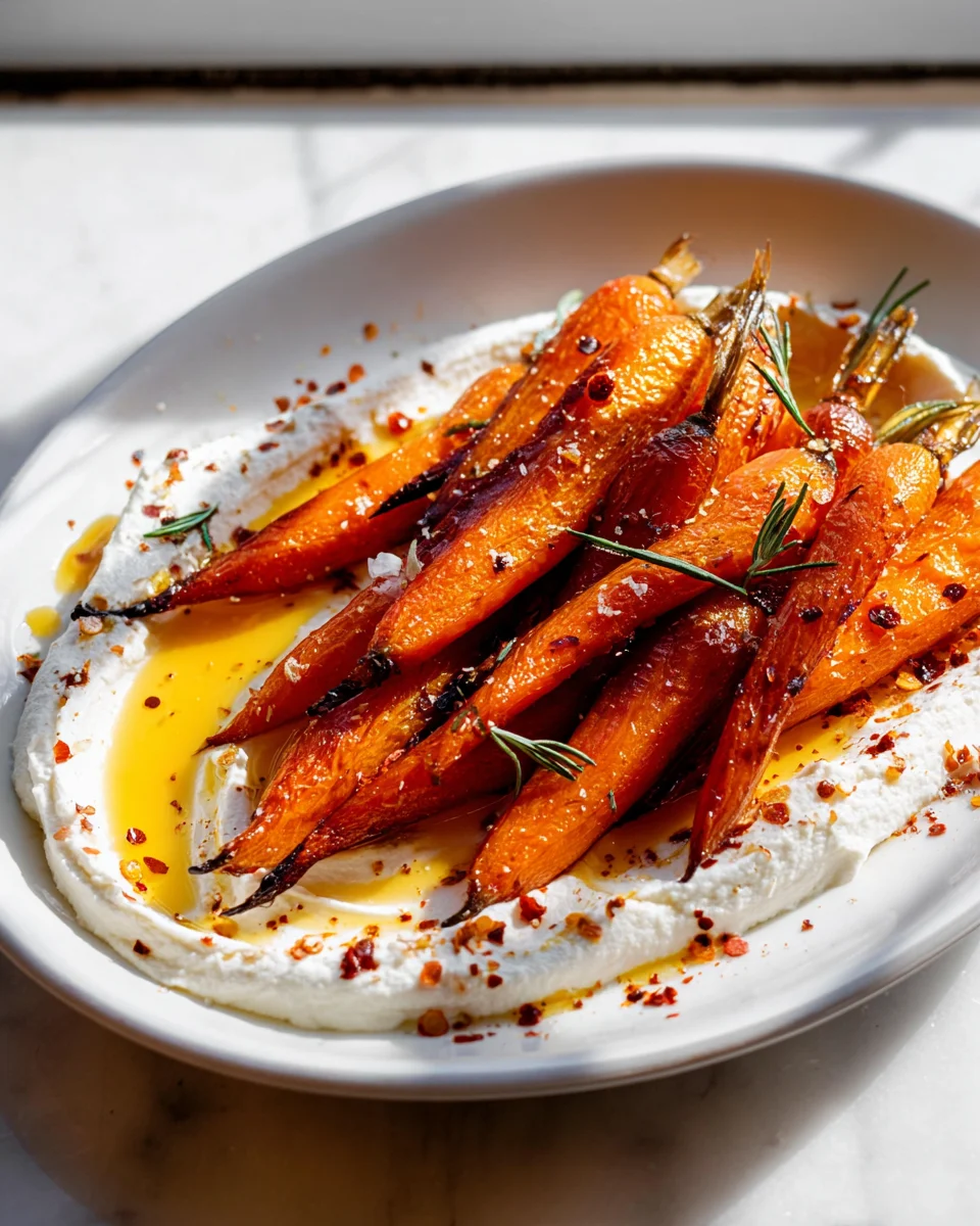 Flavorful Roasted Carrots, Whipped Ricotta & Chili Butter
