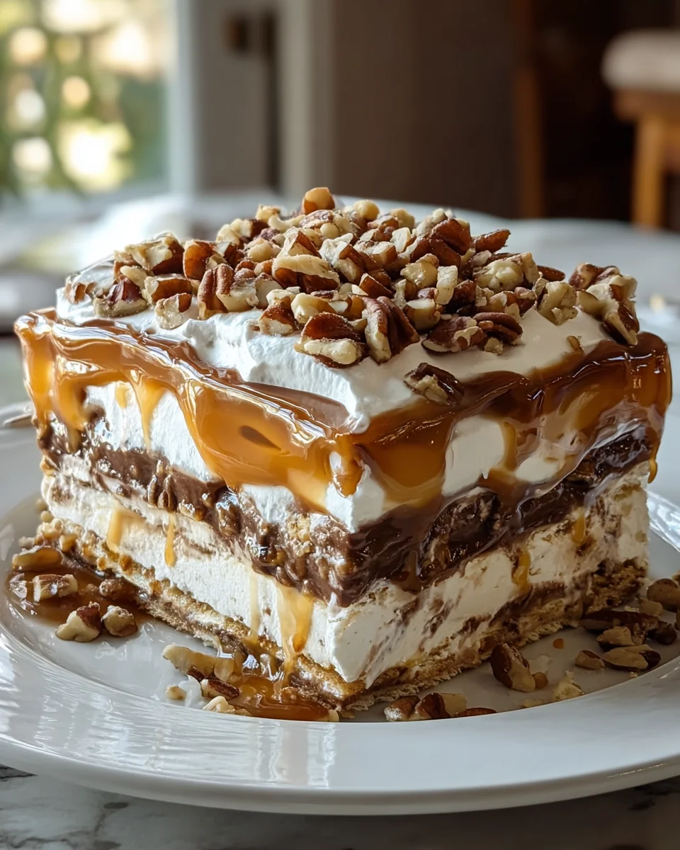 Irresistible No Bake Turtle Lasagna Dessert Recipe to Try!