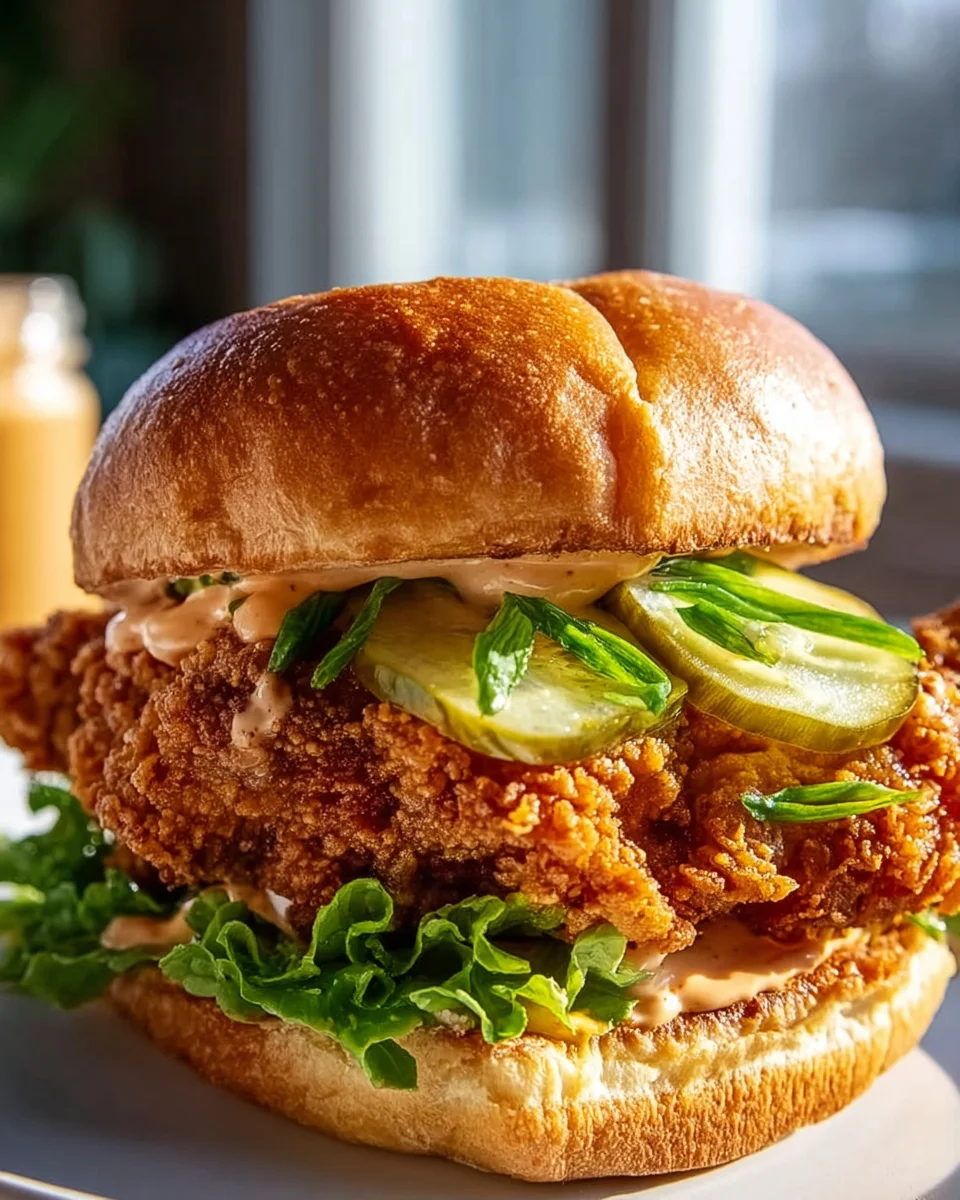 Spicy Buttermilk Fried Chicken Sandwich: Crispy & Flavorful!