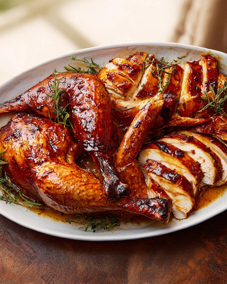 Perfect Maple Butter Glazed Turkey - Easy Recipe!