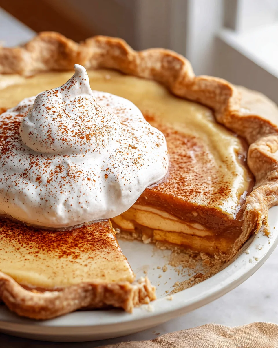 Best Apple Butter Pie with Cinnamon Whipped Cream Recipe