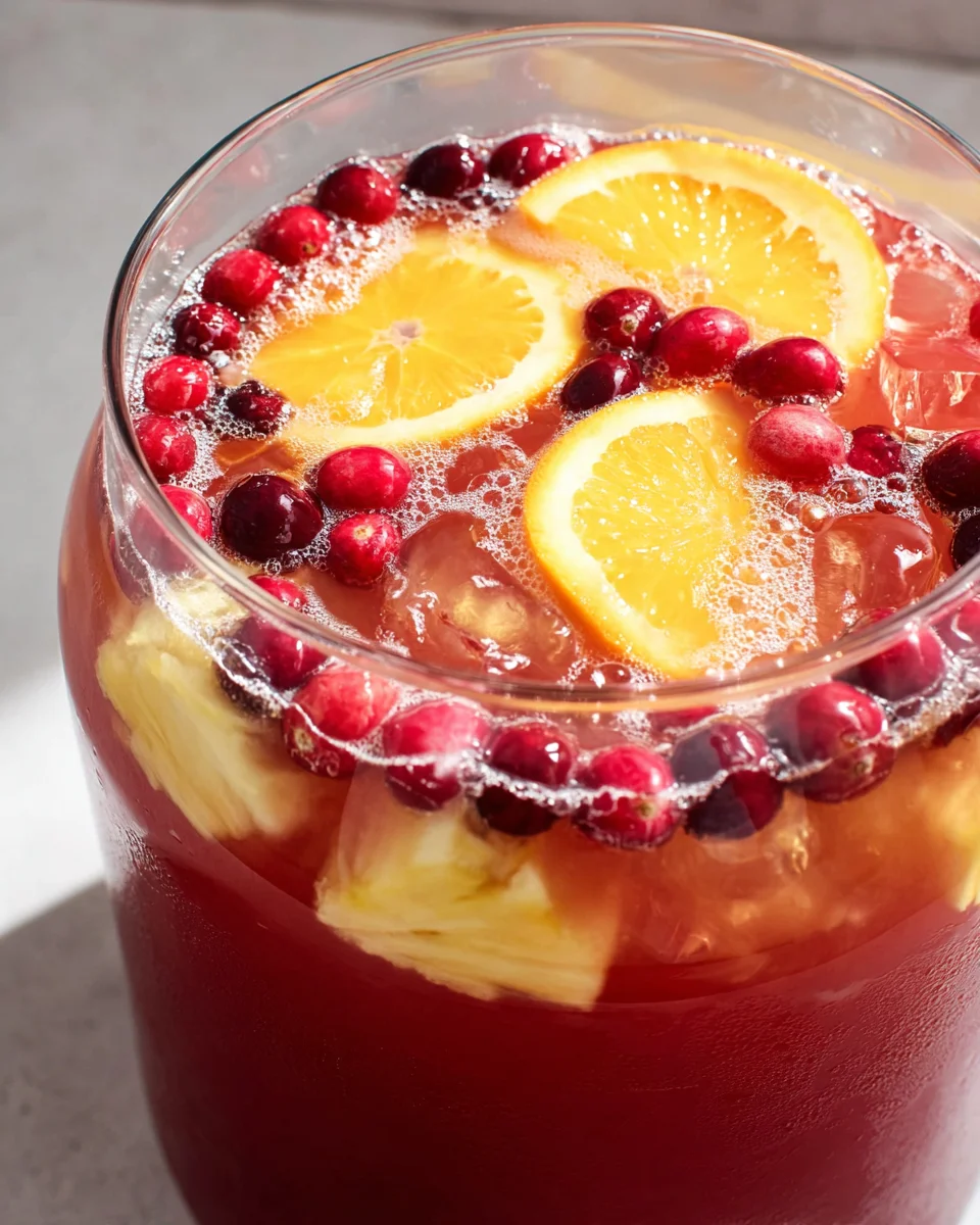 Joyful Holiday Punch: Perfect Non-Alcoholic Party Beverage