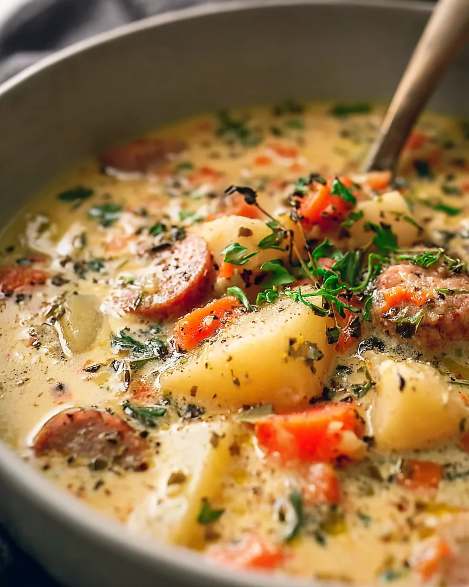 Easy Potato & Beef Sausage Chowder: A Comfort Meal