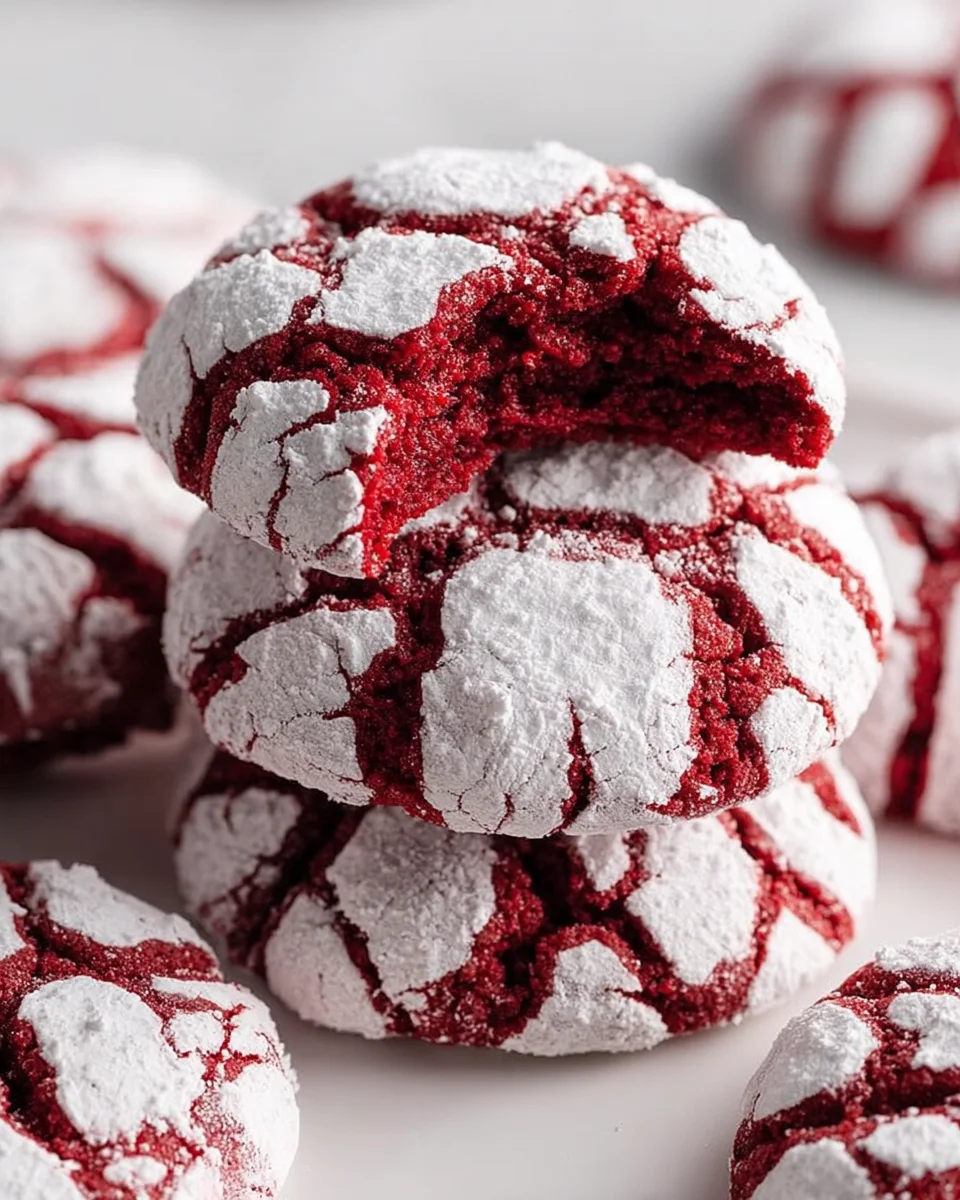 Red Velvet Crinkle Cookies: Easy Recipe, Irresistible Taste!
