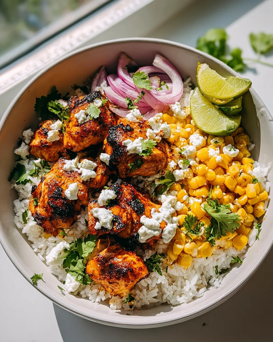 Delicious Street Corn Chicken Rice Bowl Recipe to Savor!