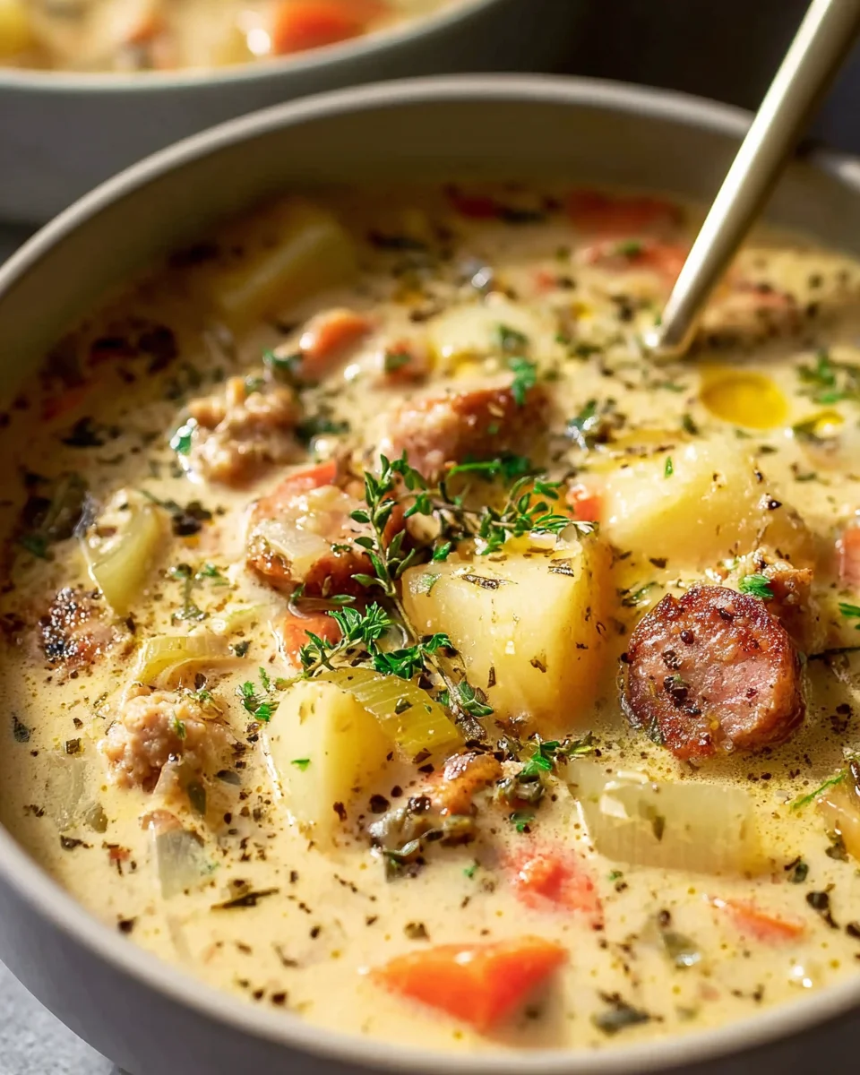 Easy Potato & Beef Sausage Chowder: A Comfort Meal