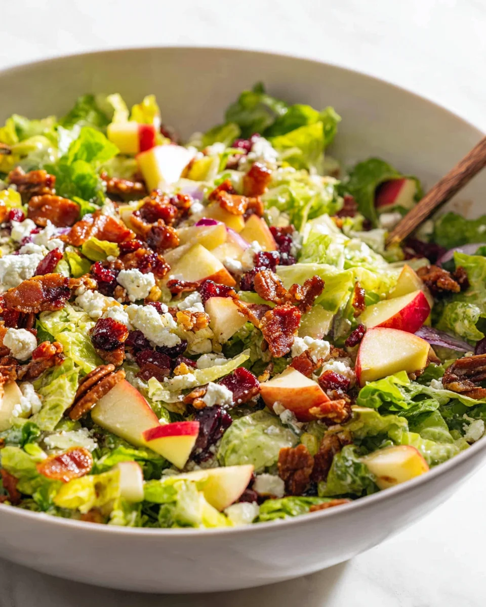 Chopped Autumn Salad with Tangy Apple Cider Dressing Recipe