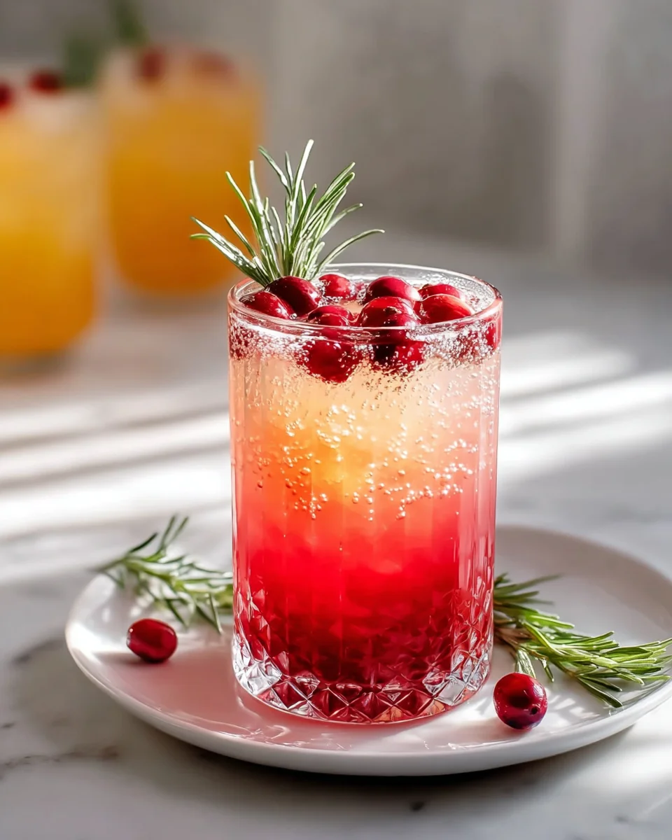 Rudolph's Tipsy Spritzer: Festive Non-Alcoholic Delight!