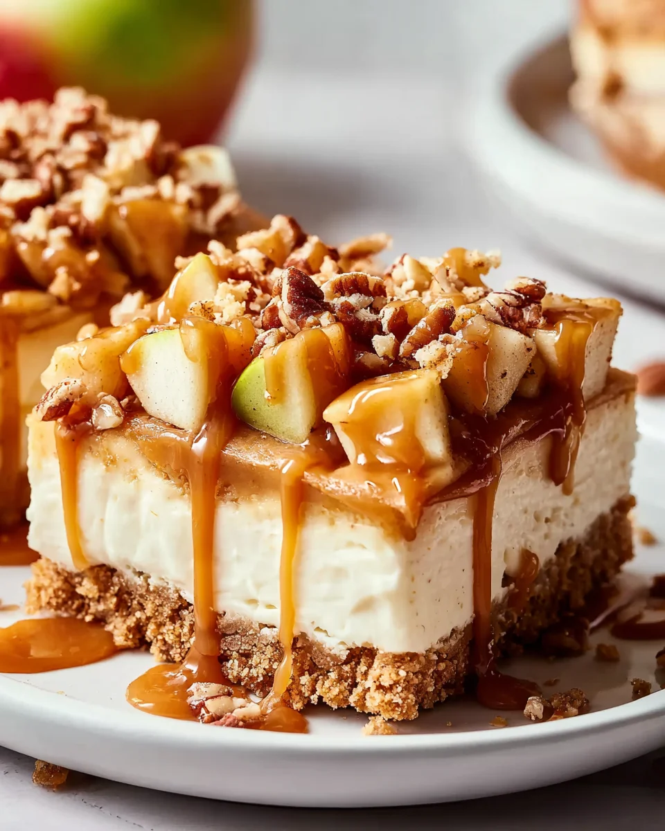 Caramel Apple Cheesecake Bars: Easy & Delicious Recipe!