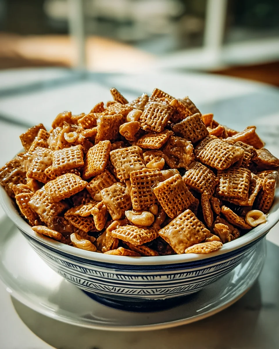 Irresistible Toffee Chex Mix Recipe: Sweet Crunchy Snack