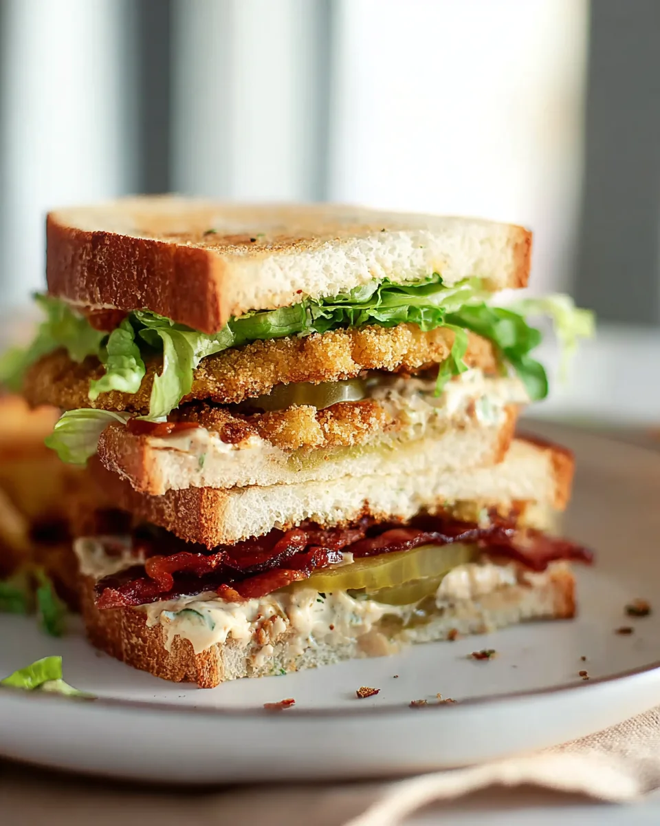 Crunchy Fried Green Tomato BLT Sandwich Recipe - Delicious Twist!