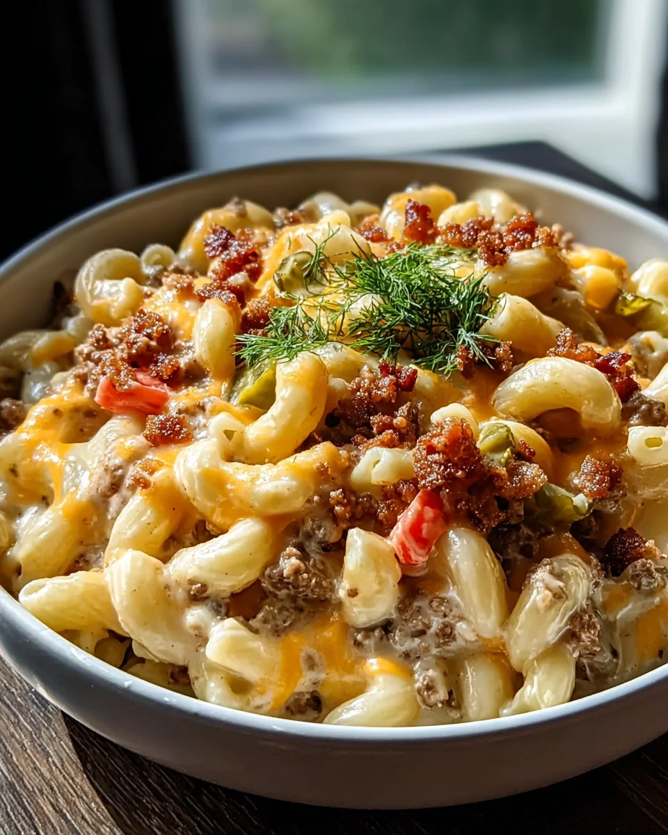 Loaded Cheeseburger Alfredo Pasta: Ultimate Creamy Delight!