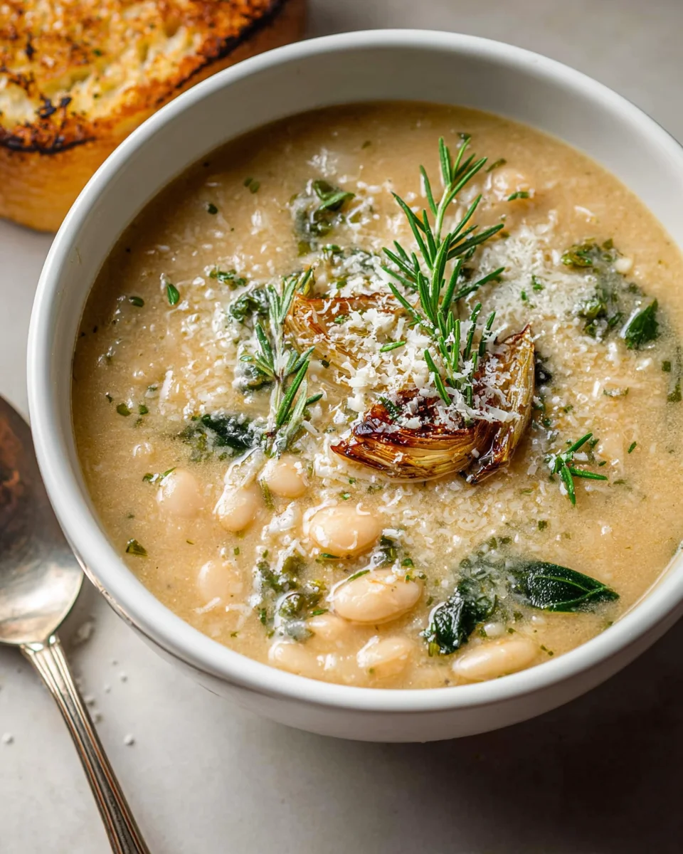 Rosemary Roasted Garlic Bean Soup: Hearty & Healthy!