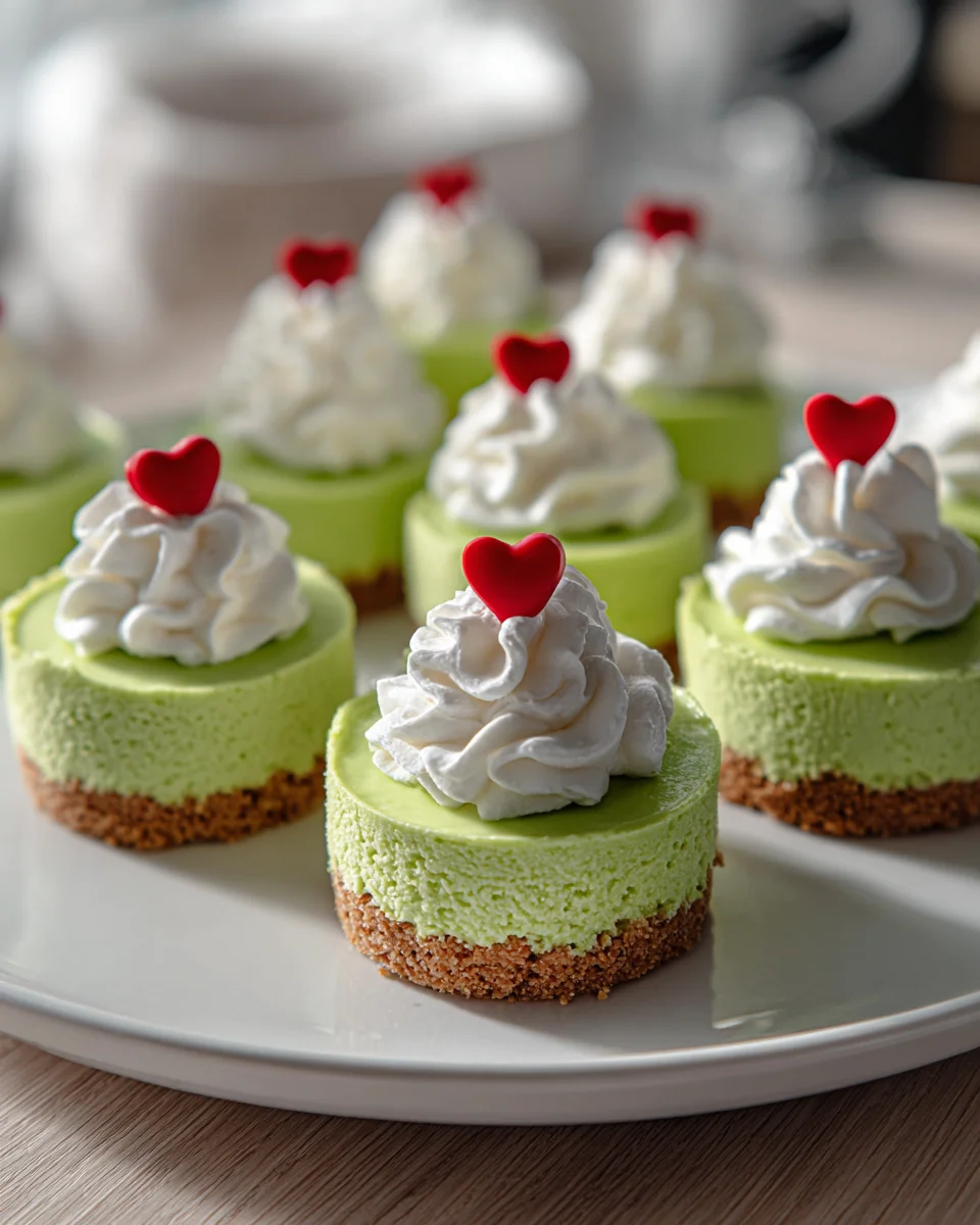 Delicious Grinch Mini Cheesecake Recipe for Holiday Fun!