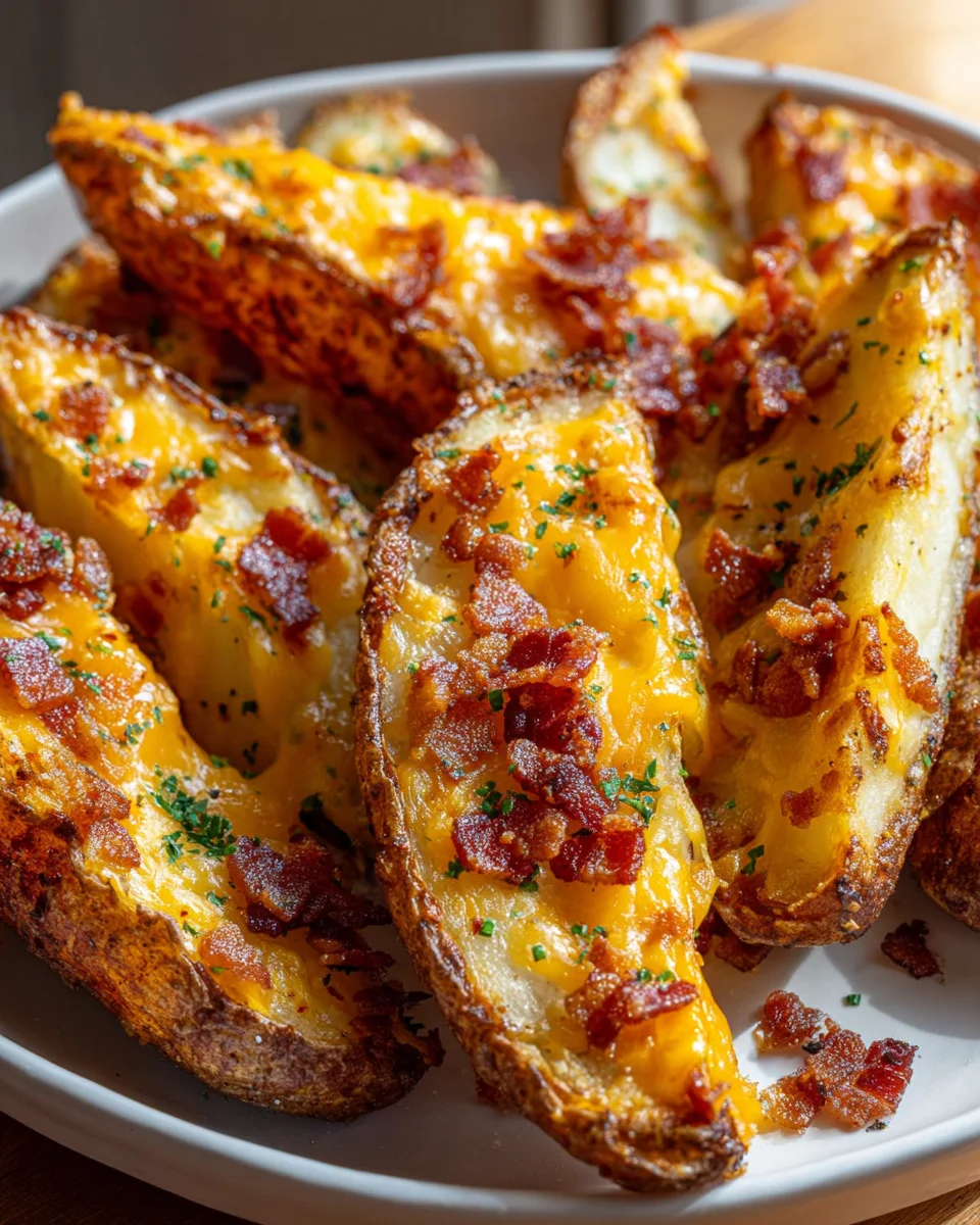 Cheddar Beef Bacon Potato Wedges: Irresistible Comfort Food