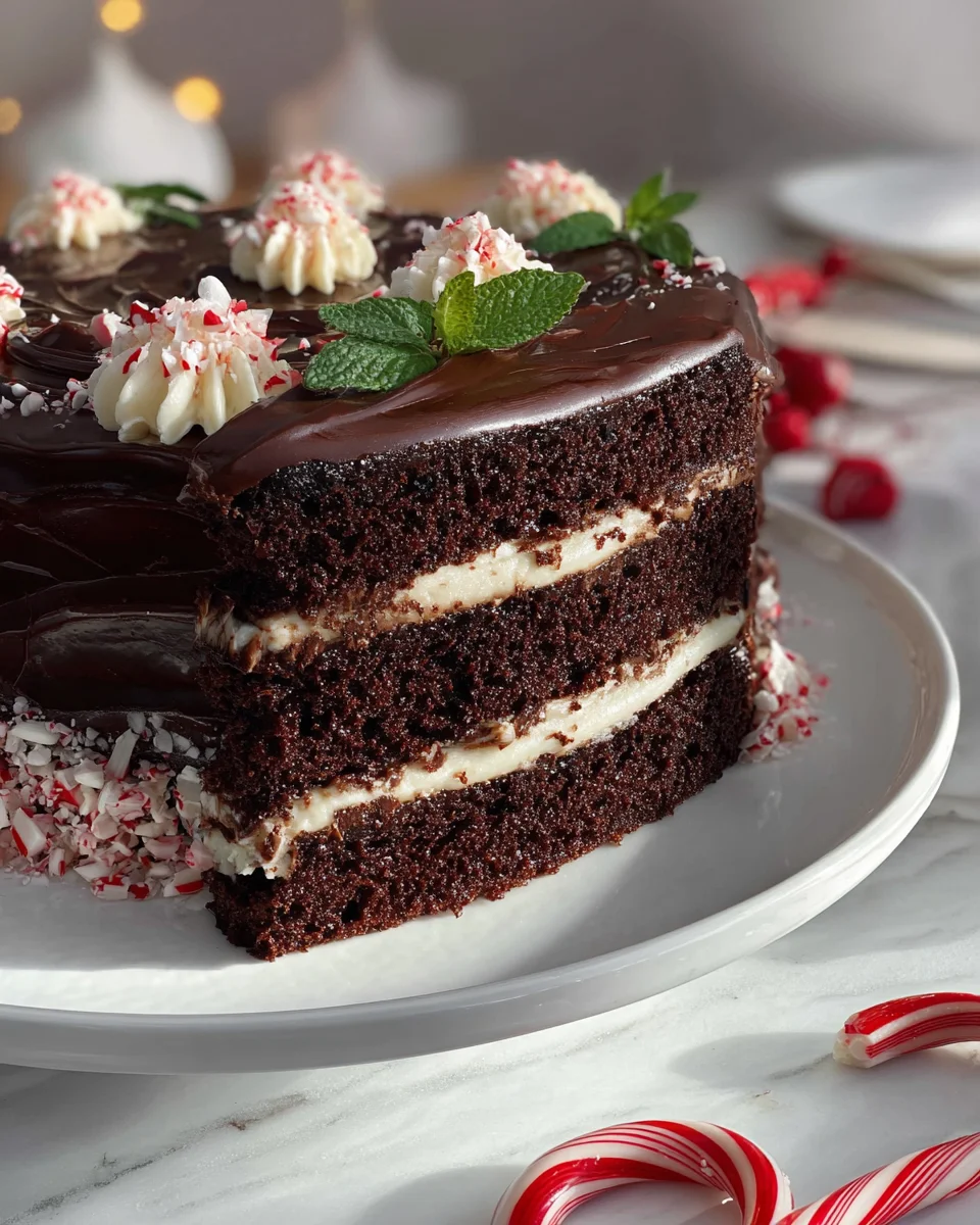 Peppermint Fudge Cake: A Holiday Dessert Dream!