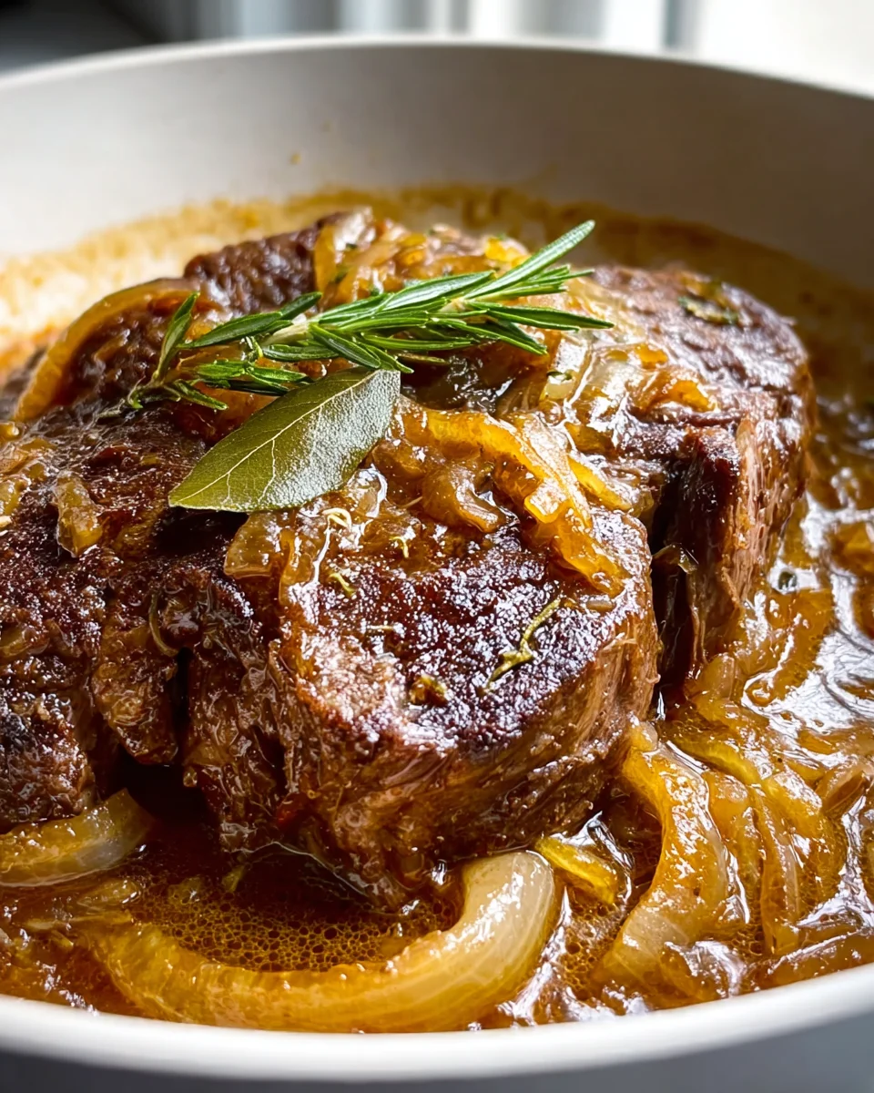 Slow Cooker French Onion Pot Roast: Comforting Dinner