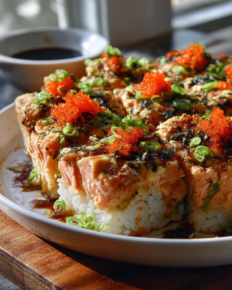 Easy Spicy Salmon Sushi Bake Recipe – Perfect Weeknight Meal