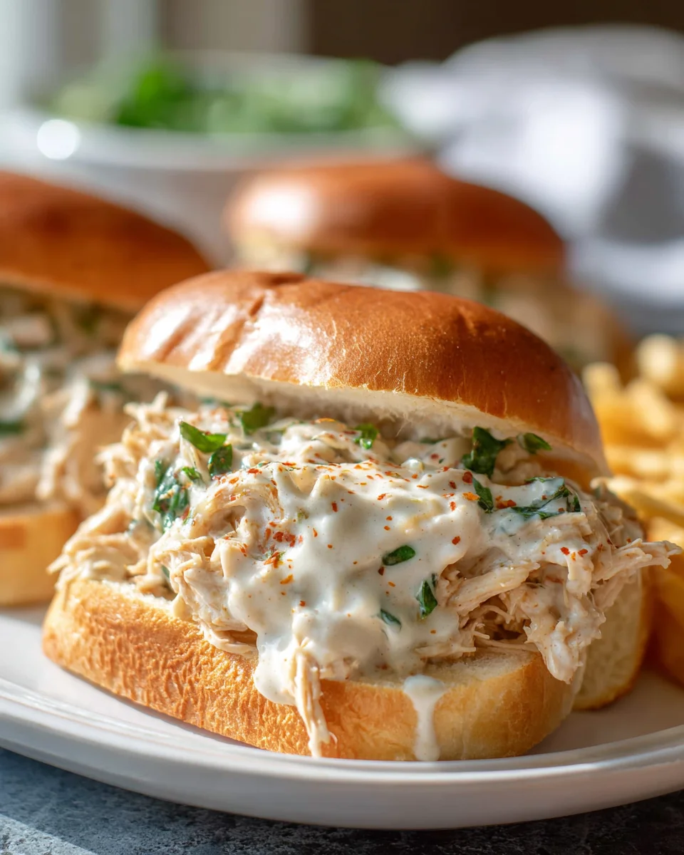 Chicken Alfredo Sloppy Joes - Creamy, Cheesy Comfort Food