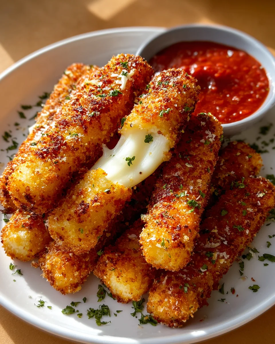 Crispy Homemade Mozzarella Sticks Recipe - Easy & Delicious!