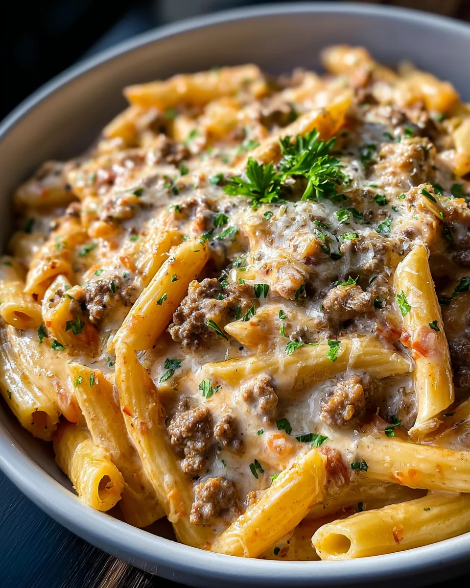 Irresistible Creamy Beef Pasta for Cozy Nights Delight