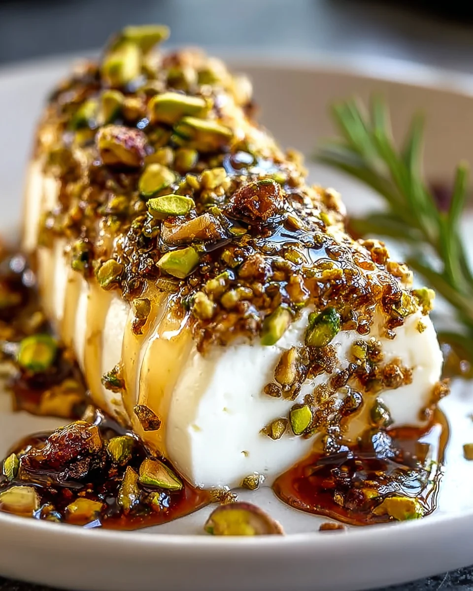Honey Fig Pistachio Goat Cheese Appetizer - Irresistible Treat!