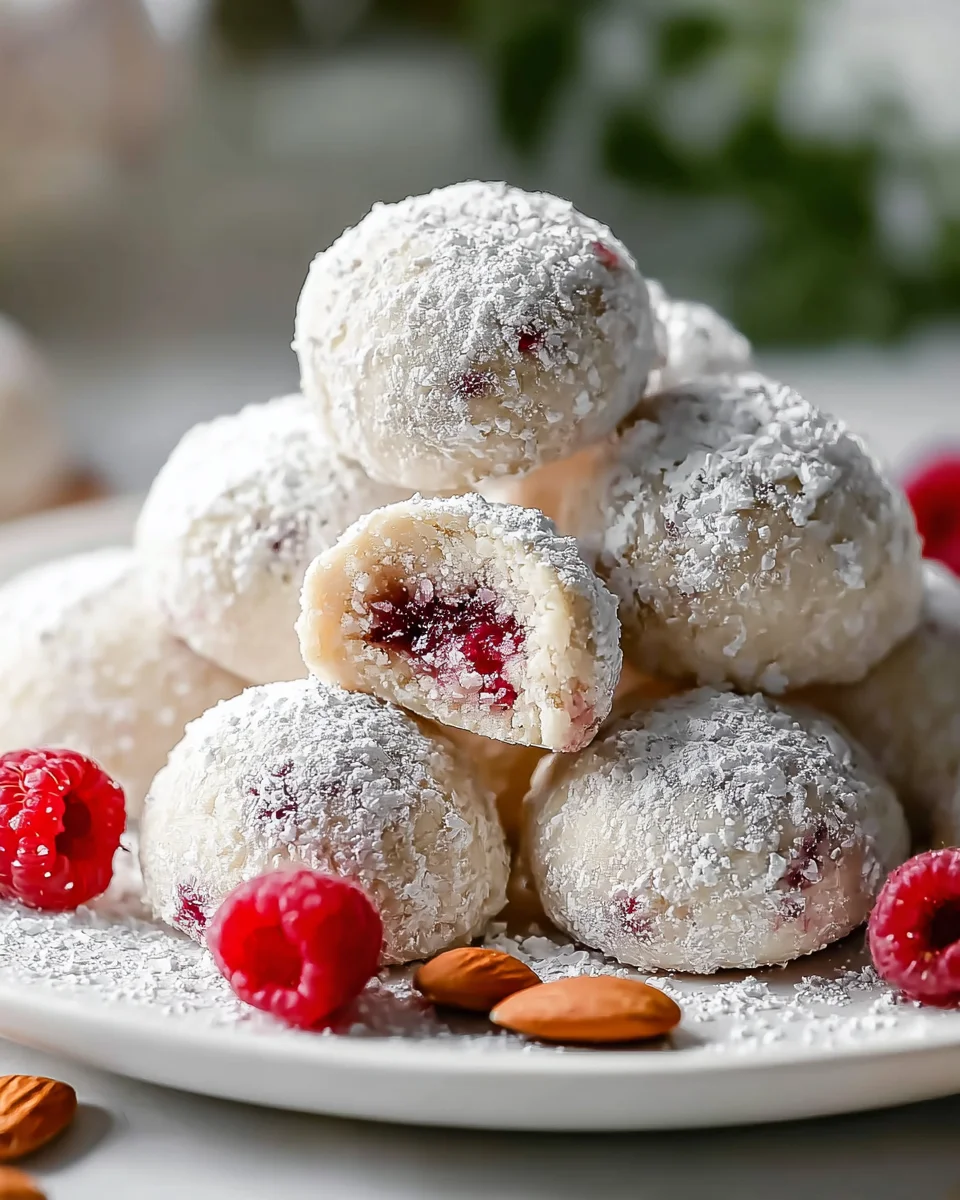 Raspberry Almond Snowball Cookies: Irresistible Treats Recipe