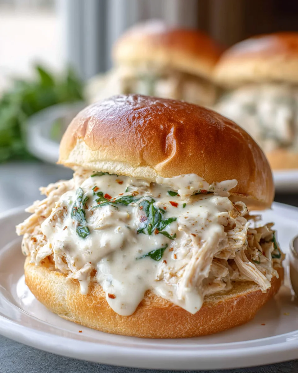 Chicken Alfredo Sloppy Joes - Creamy, Cheesy Comfort Food