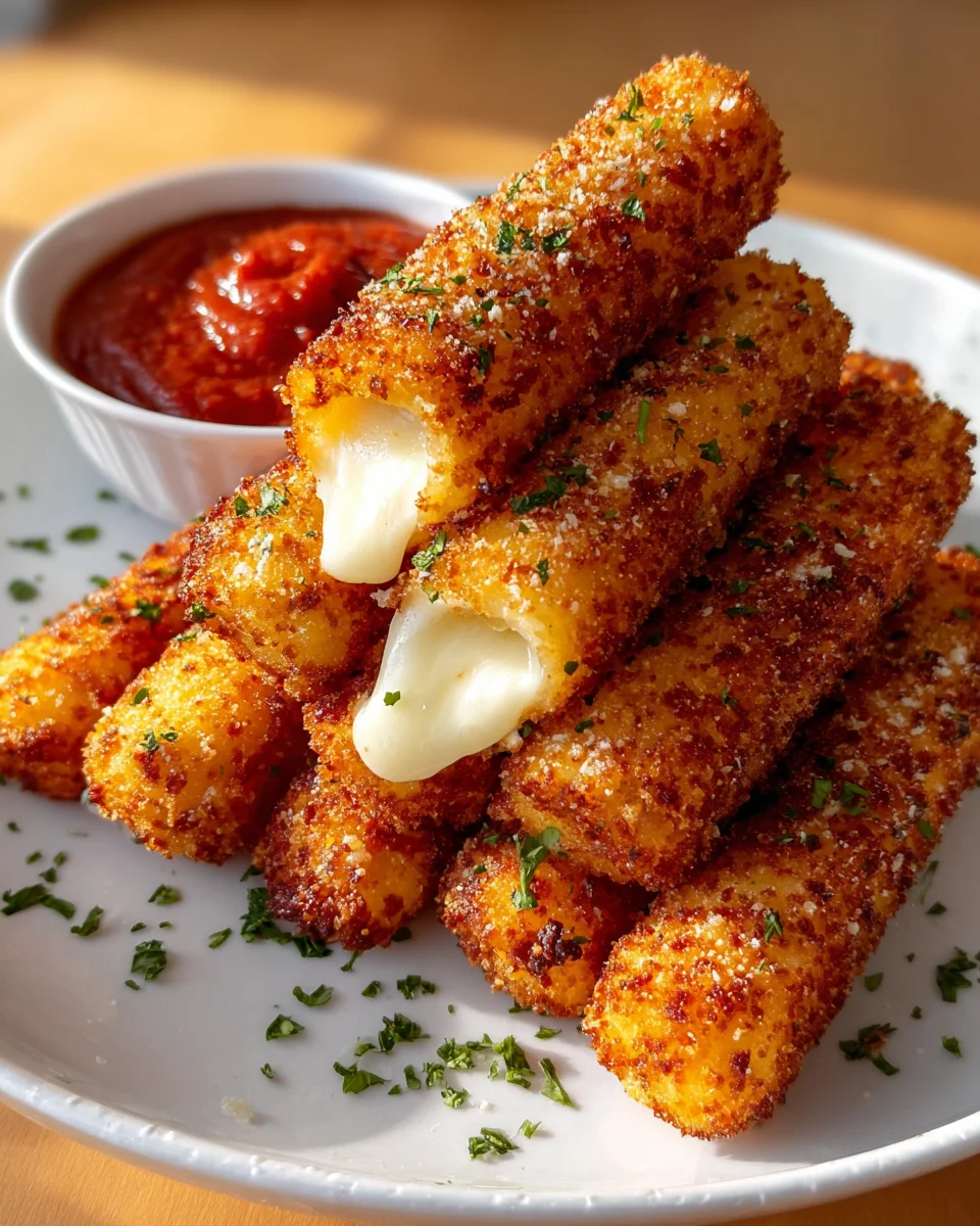 Crispy Homemade Mozzarella Sticks Recipe - Easy & Delicious!