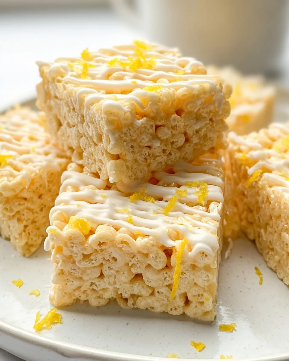 Delicious Lemon Rice Krispy Treats for a Sweet Twist!
