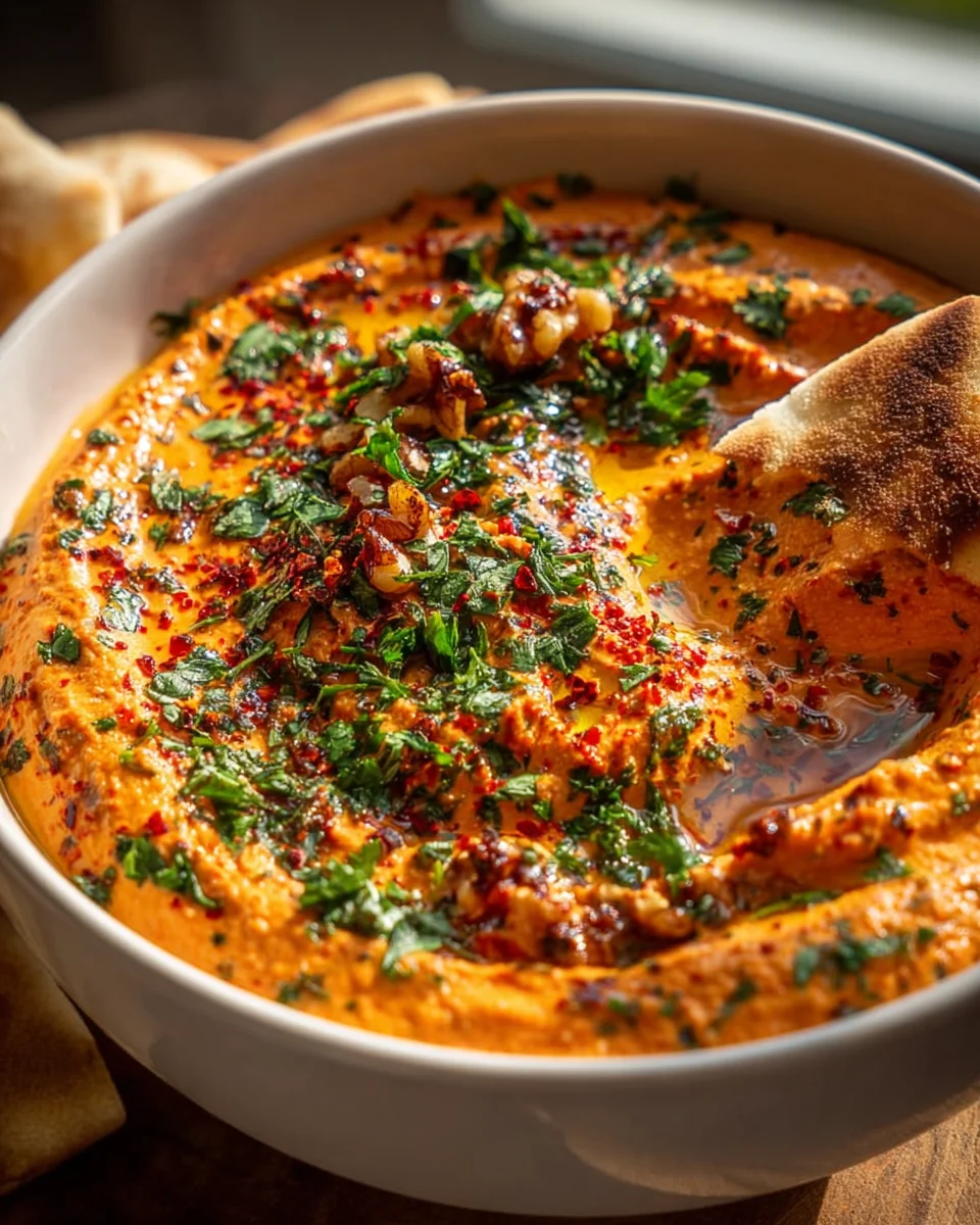 Creamy Red Pepper Walnut Dip: Secret for Silky Texture