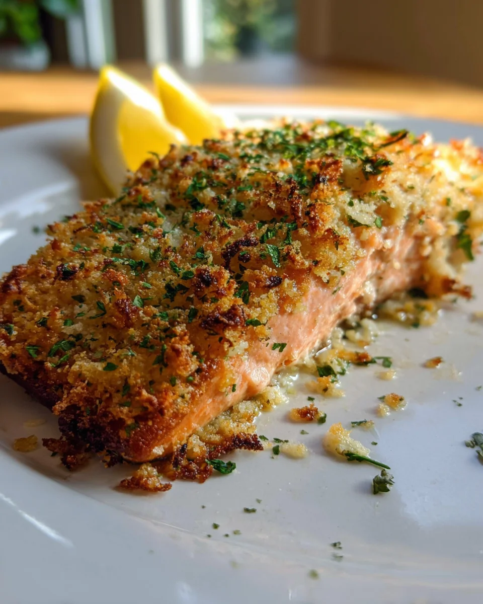 Crispy Parmesan Crusted Baked Salmon Recipe for Dinner Delight