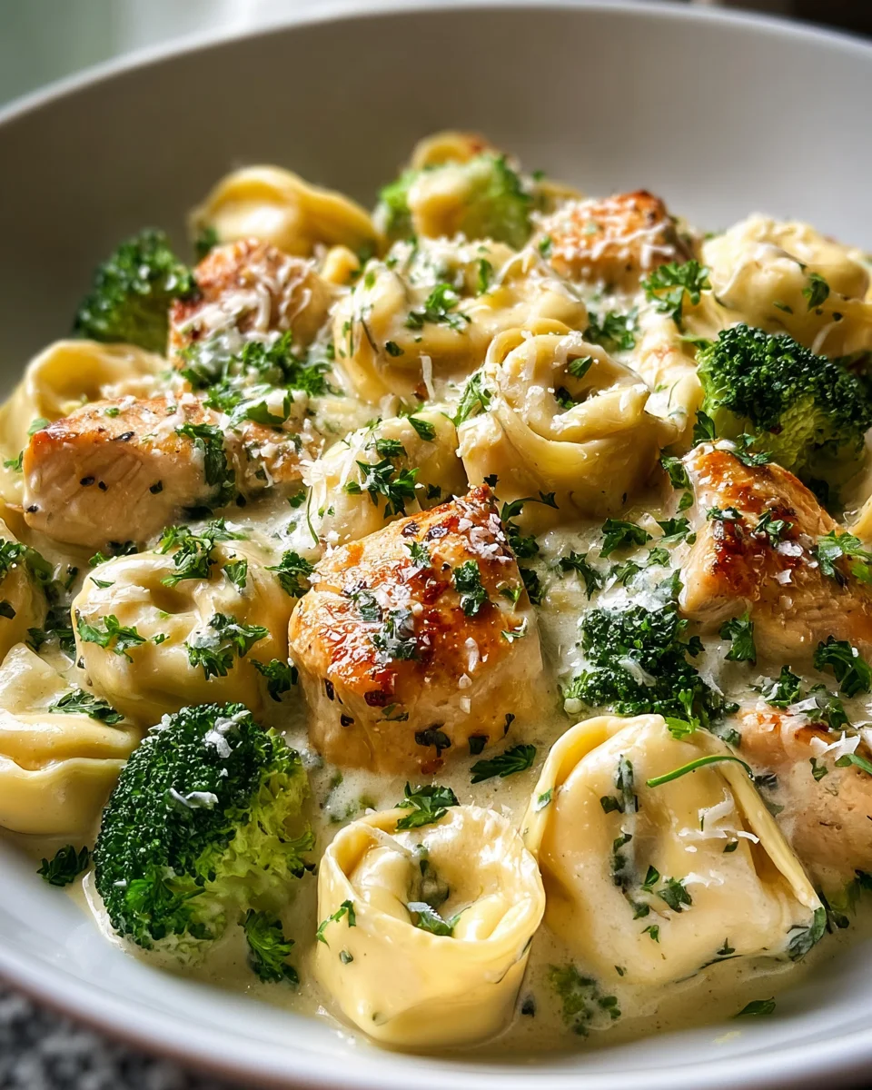 Easy & Delicious Garlic Parmesan Chicken Tortellini