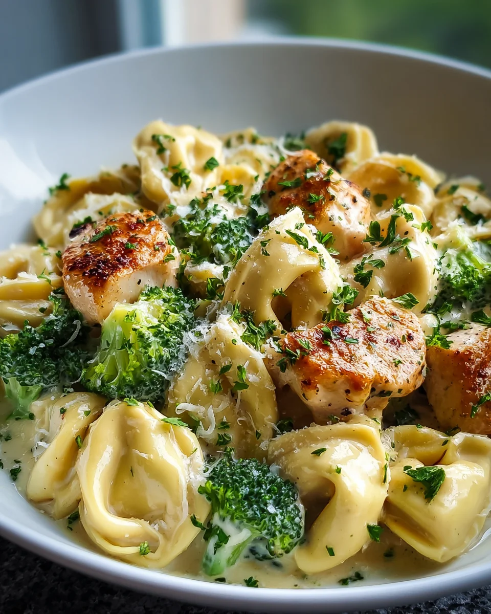 Easy & Delicious Garlic Parmesan Chicken Tortellini