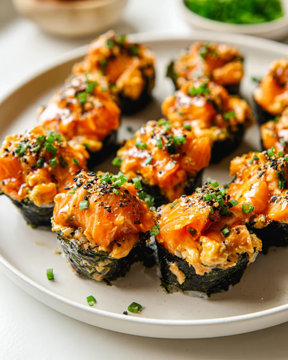 Easy Baked Salmon Sushi Cups: A Viral Must-Try Recipe!