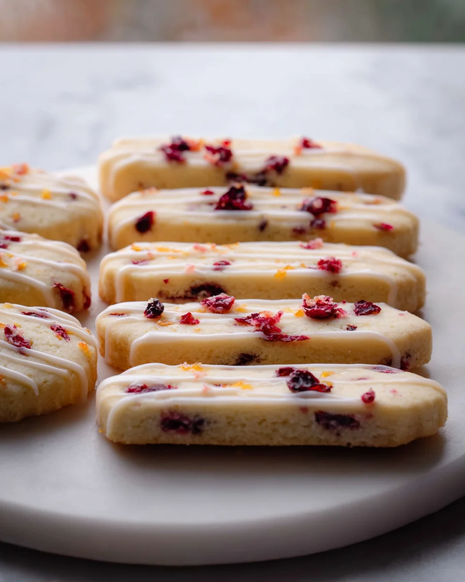 Zesty Orange Cranberry Shortbread Cookies - A Sweet Treat