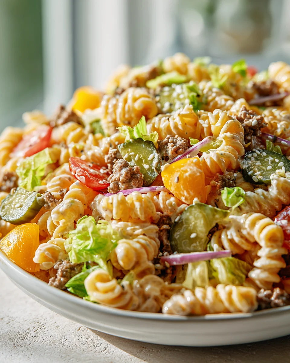 Big Mac Pasta Salad: A Fun Twist on a Classic Favorite