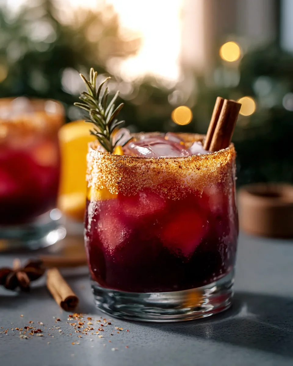 Festive Spiced Christmas Margarita Recipe - Holiday Cheers!
