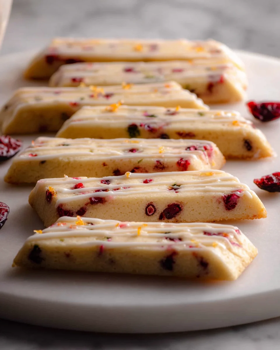 Zesty Orange Cranberry Shortbread Cookies - A Sweet Treat